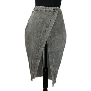 Revolve One Teaspoon Gray Wrap Skirt(Size Small)